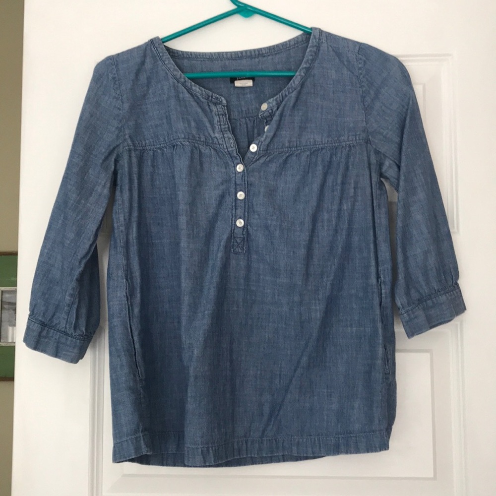 J crew chambray top